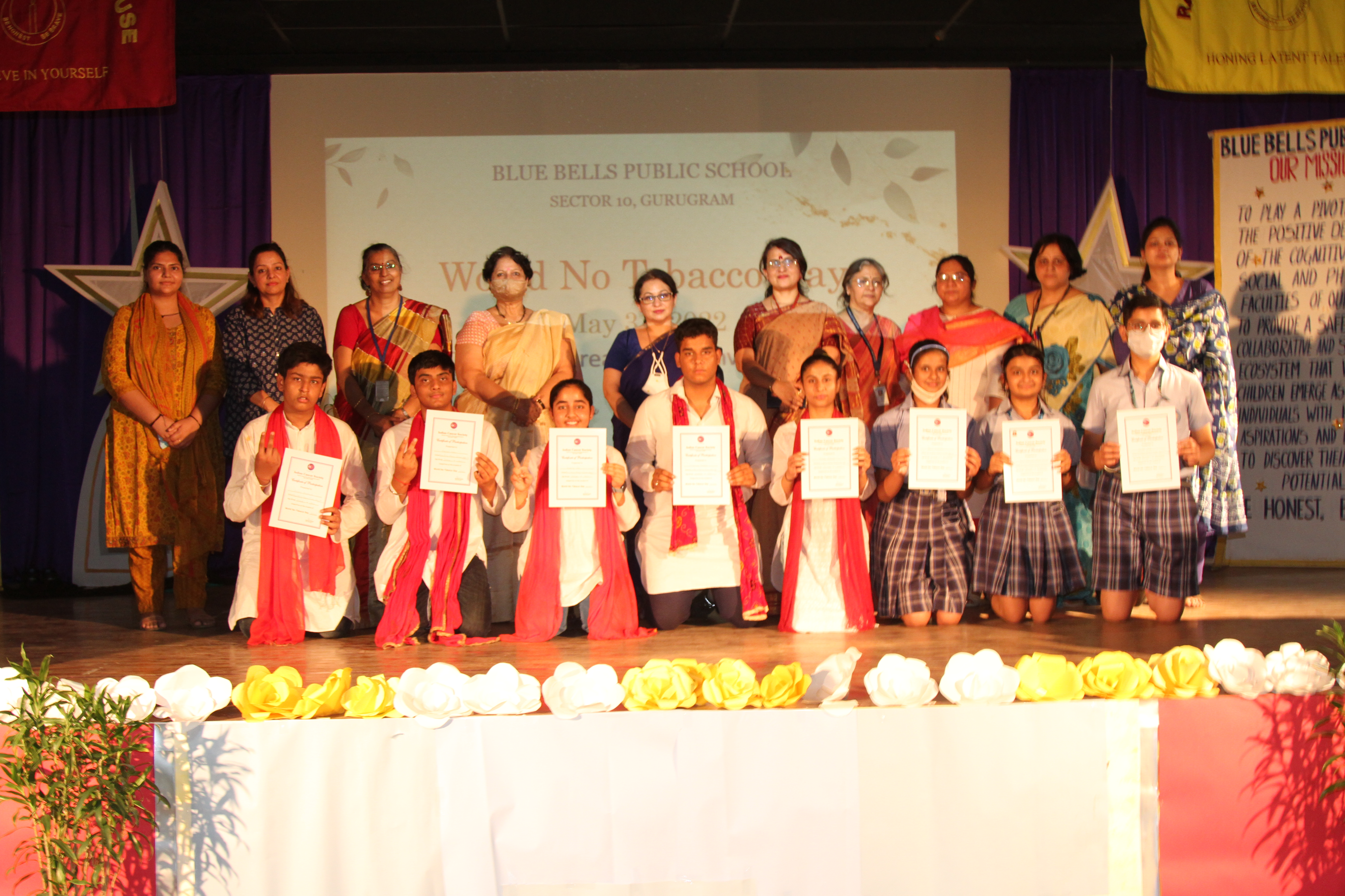 Brahm Dutt Blue Bells Public School CELEBRATES WORLD NO TOBACCO DAY, 2022